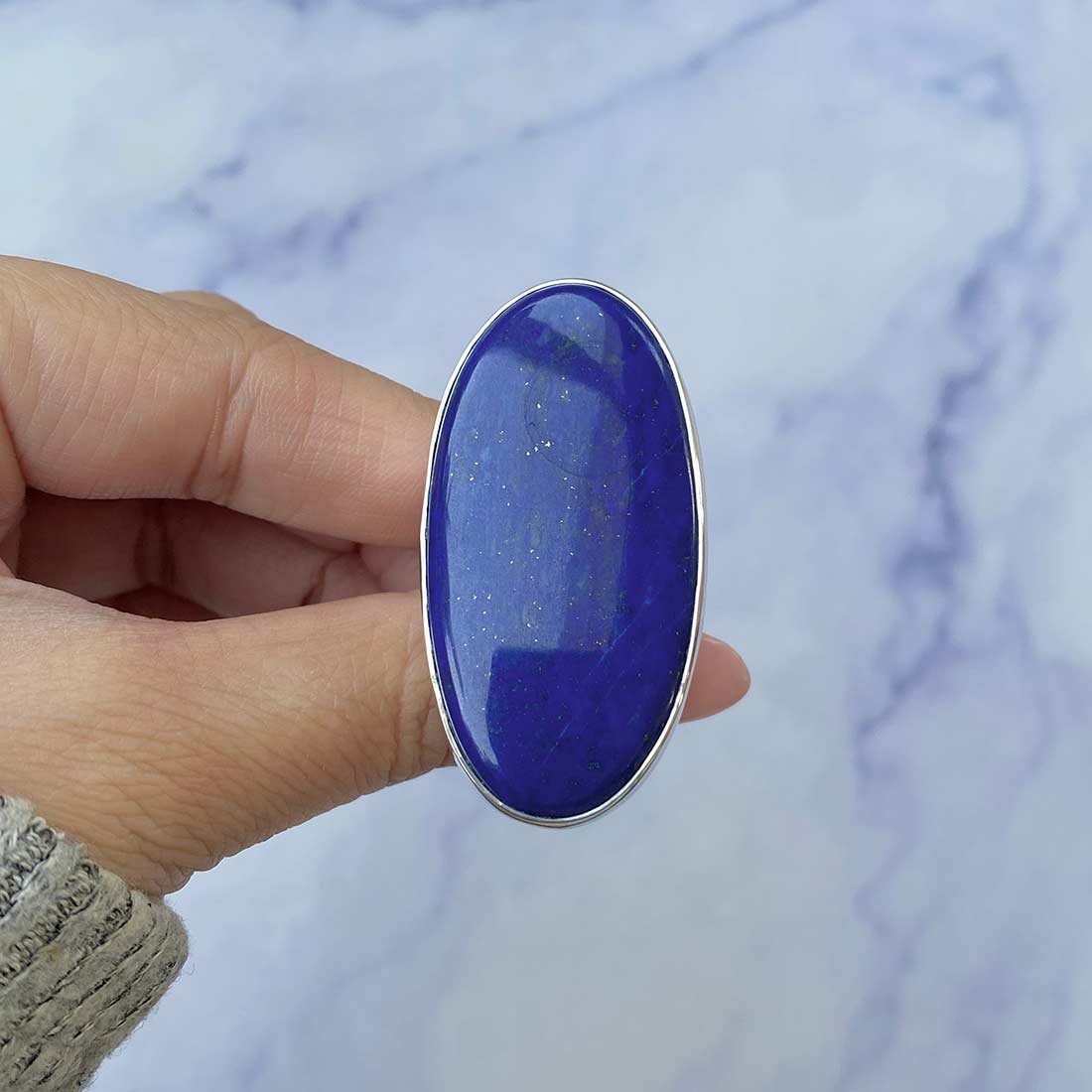 Lapis Adjustable Ring-(LLP-R-34.)