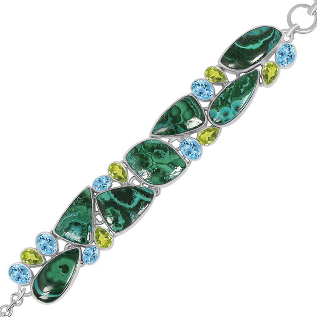 Azurite Malachite Bracelet-(MLC-B-1.)