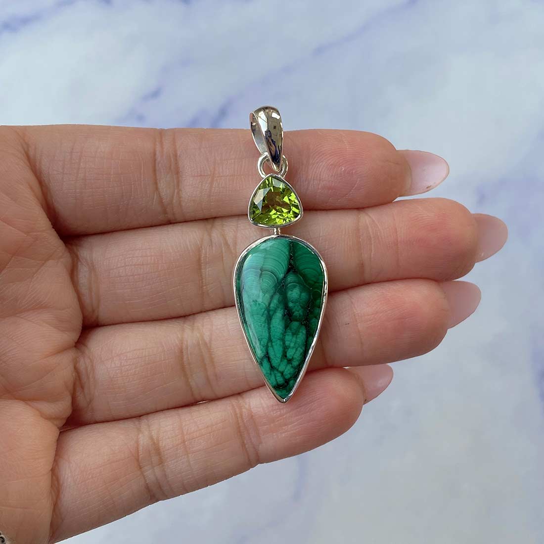 Malachite Pendant-(MLC-P-26.)