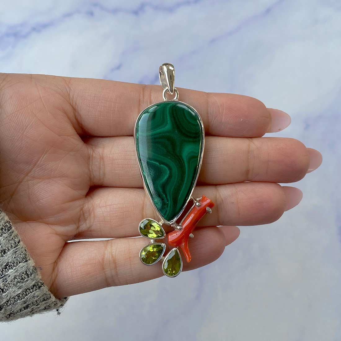 Malachite Pendant-(MLC-P-30.)