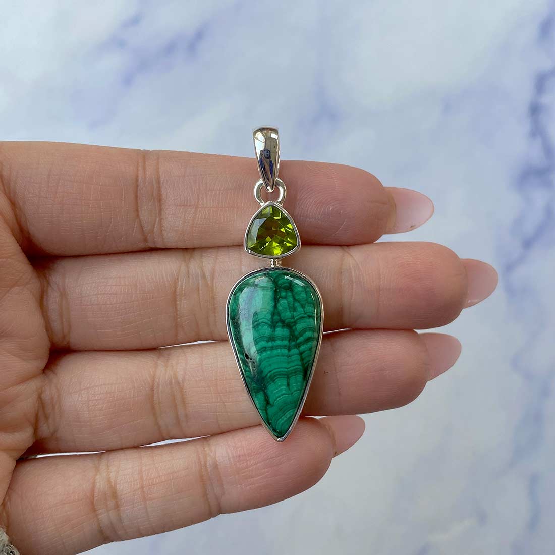 Malachite Pendant-(MLC-P-32.)