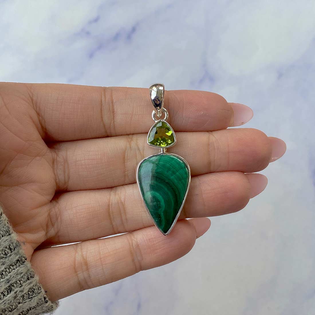 Malachite Pendant-(MLC-P-39.)