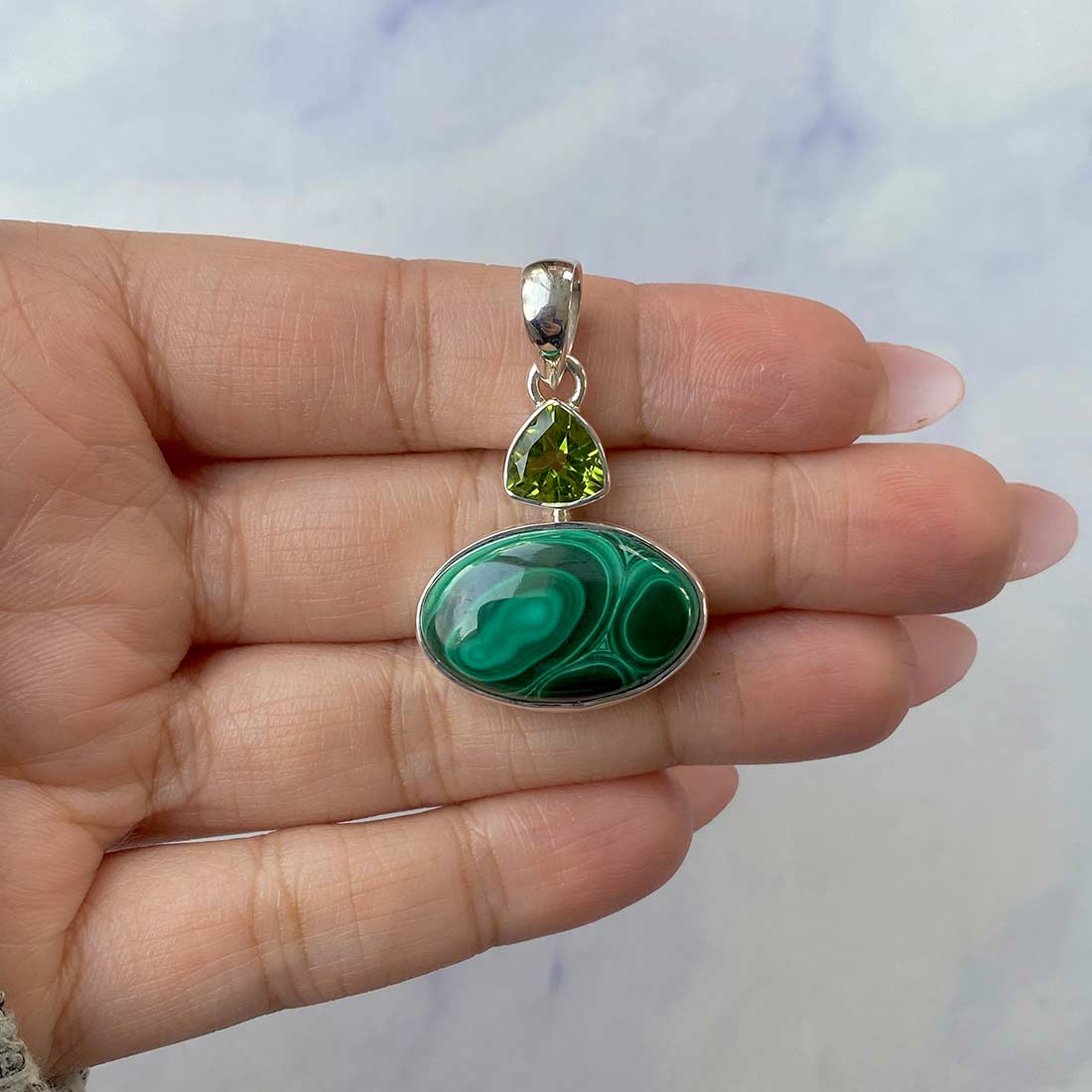 Malachite Pendant-(MLC-P-45.)