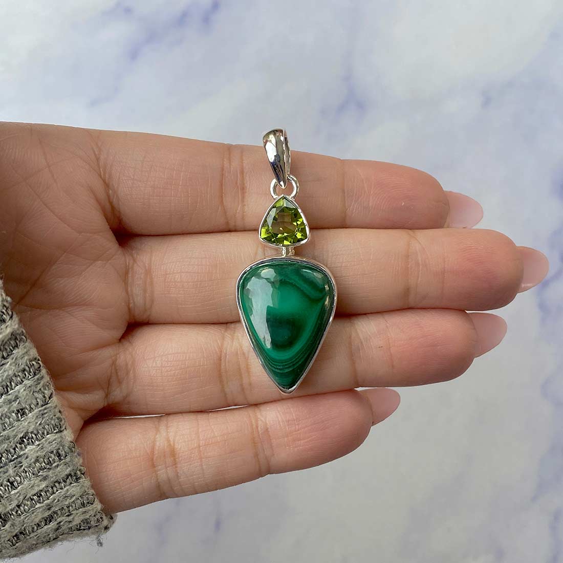 Malachite Pendant-(MLC-P-49.)