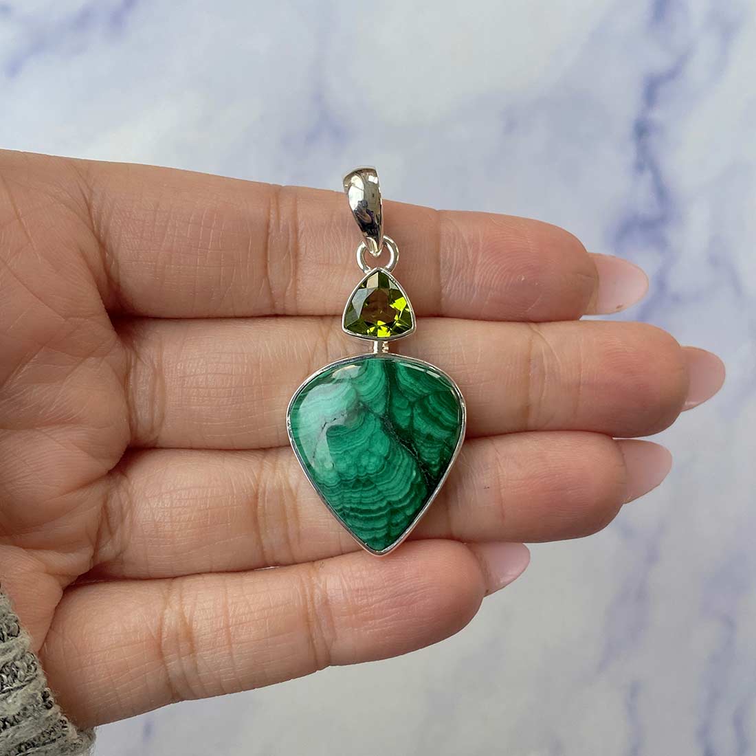 Malachite Pendant-(MLC-P-51.)