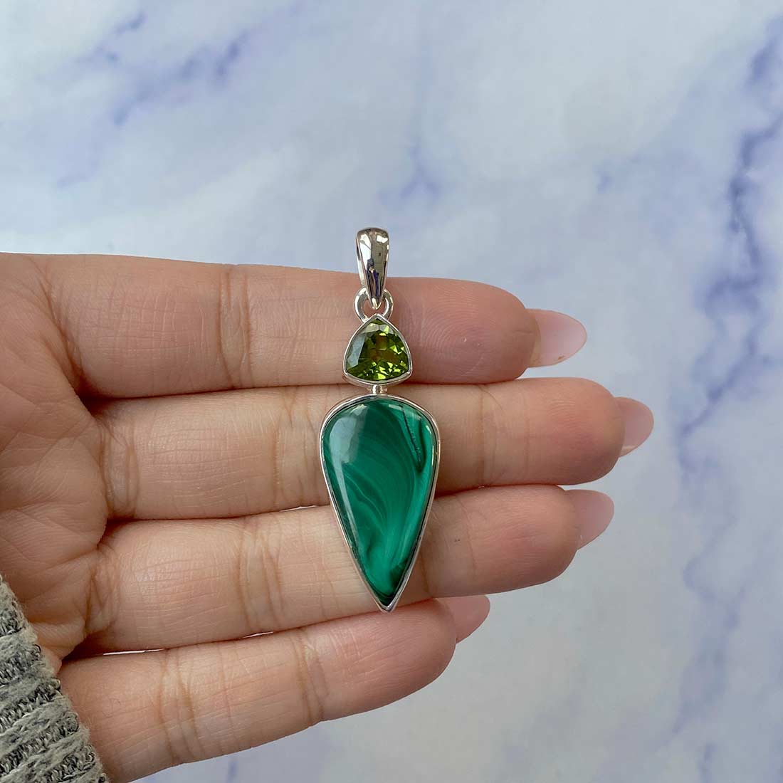 Malachite Pendant-(MLC-P-53.)