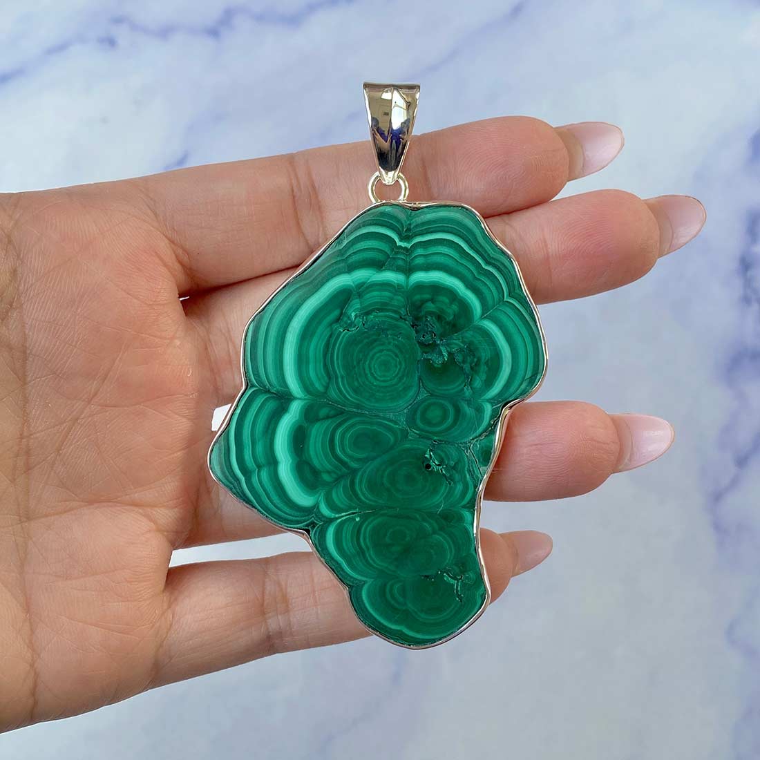 Malachite Pendant-(MLC-P-59.)