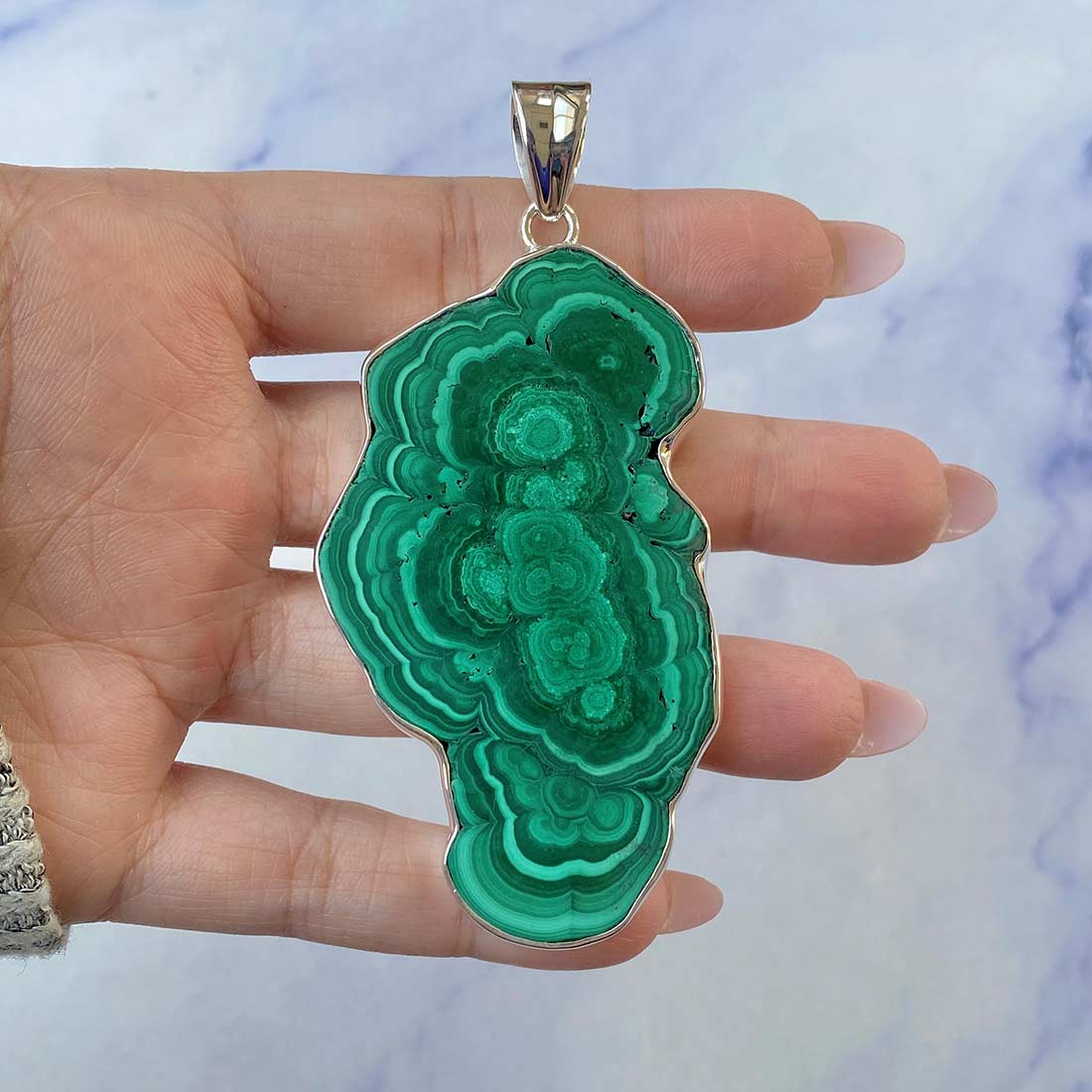 Malachite Pendant-(MLC-P-60.)