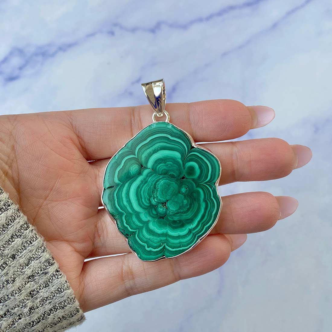 Malachite Pendant-(MLC-P-62.)