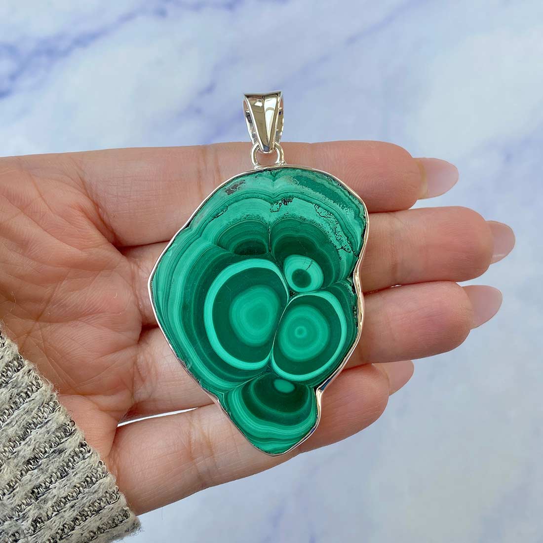 Malachite Pendant-(MLC-P-63.)