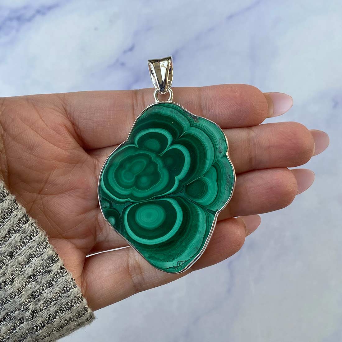 Malachite Pendant-(MLC-P-64.)