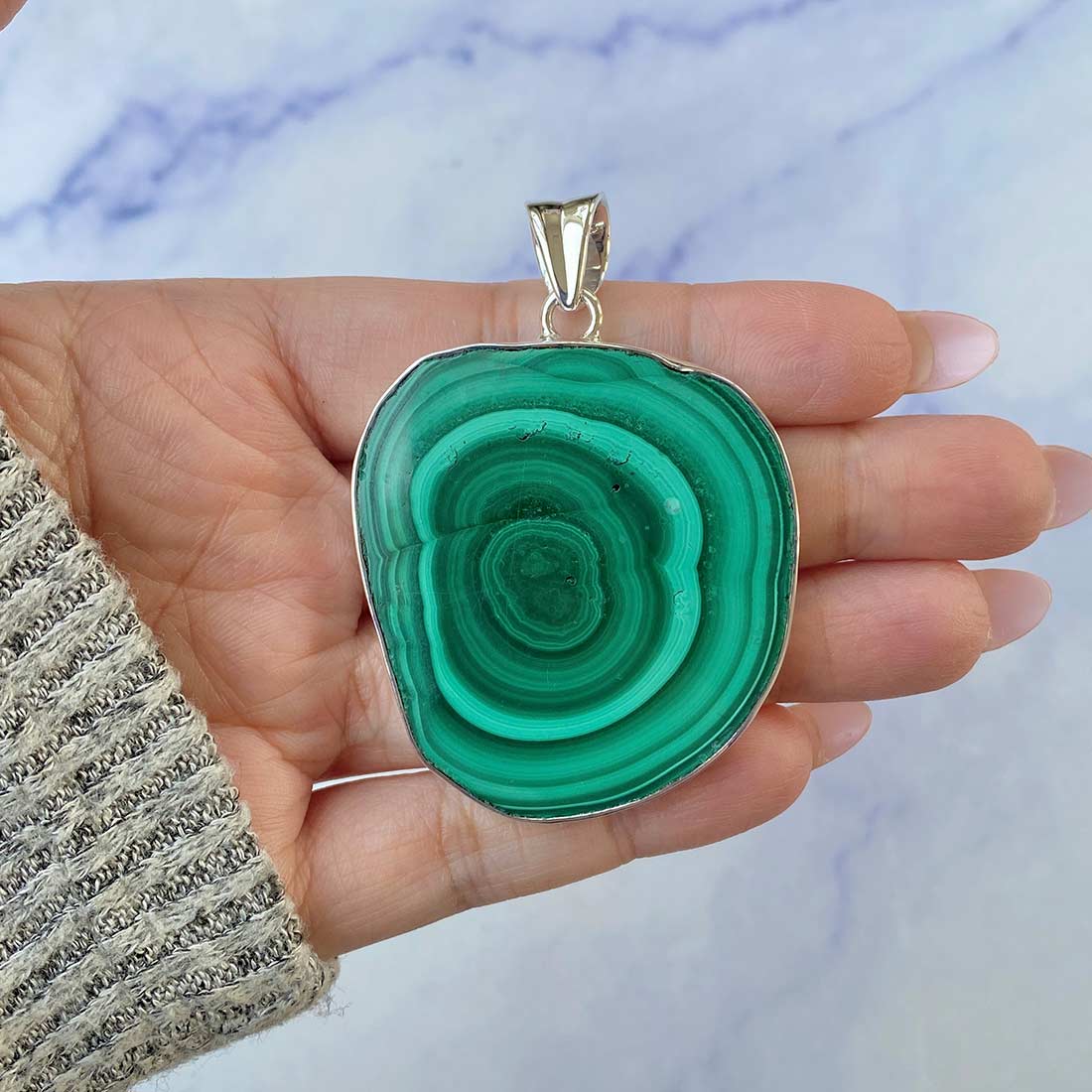 Malachite Pendant-(MLC-P-65.)