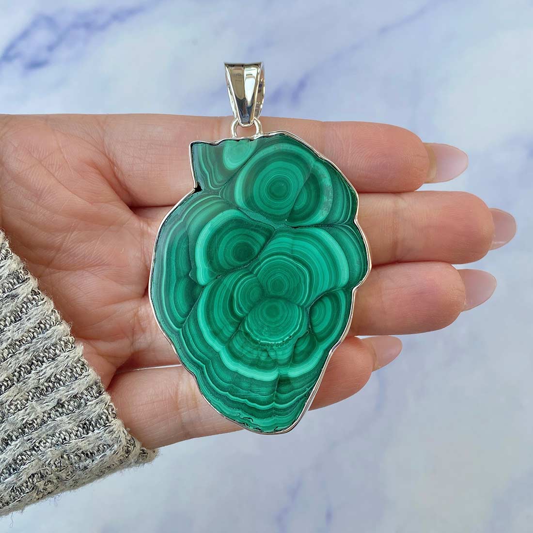 Malachite Pendant-(MLC-P-66.)