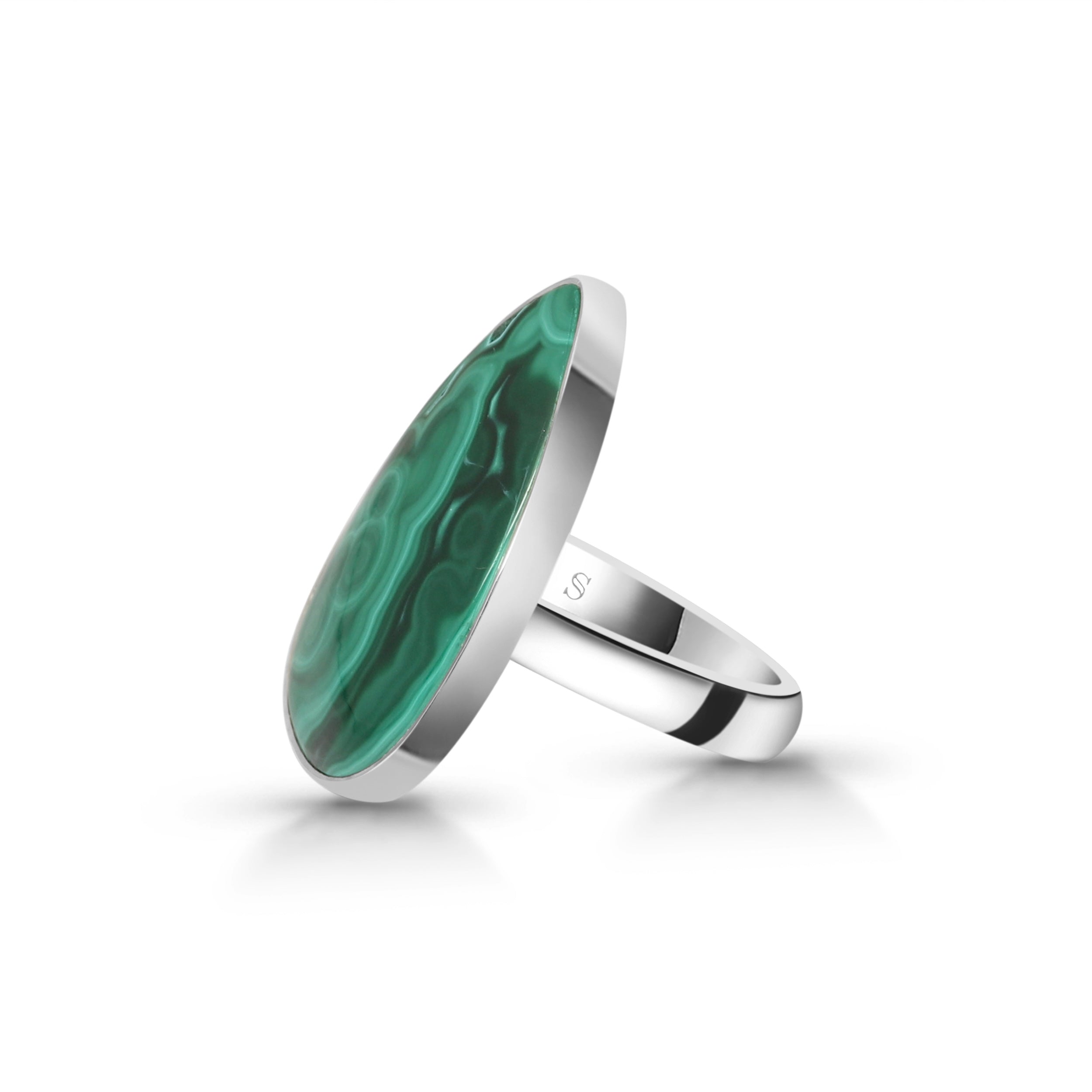 Malachite Adjustable Ring-(MLC-R-21.)