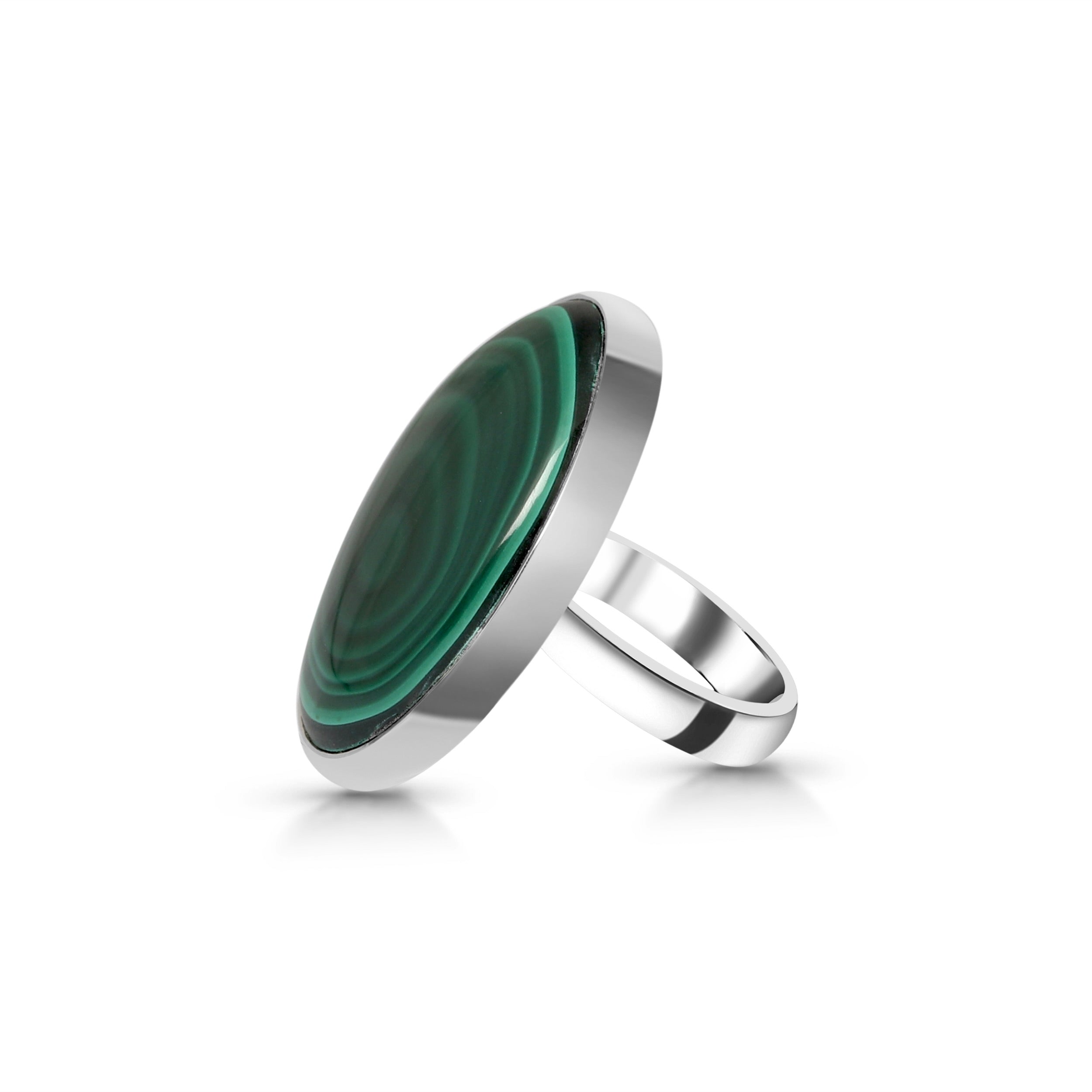 Malachite Adjustable Ring-(MLC-R-27.)