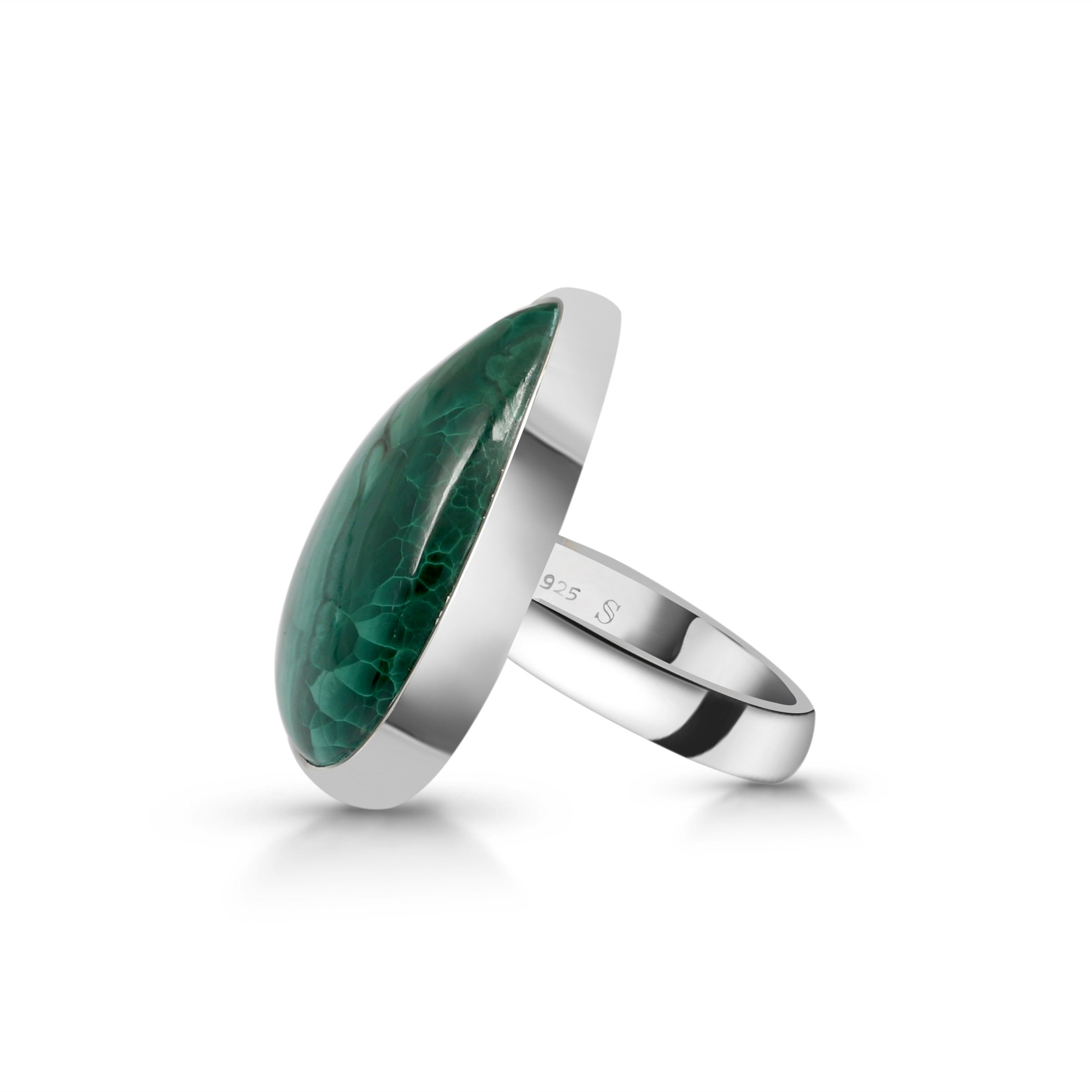 Malachite Adjustable Ring-(MLC-R-7.)