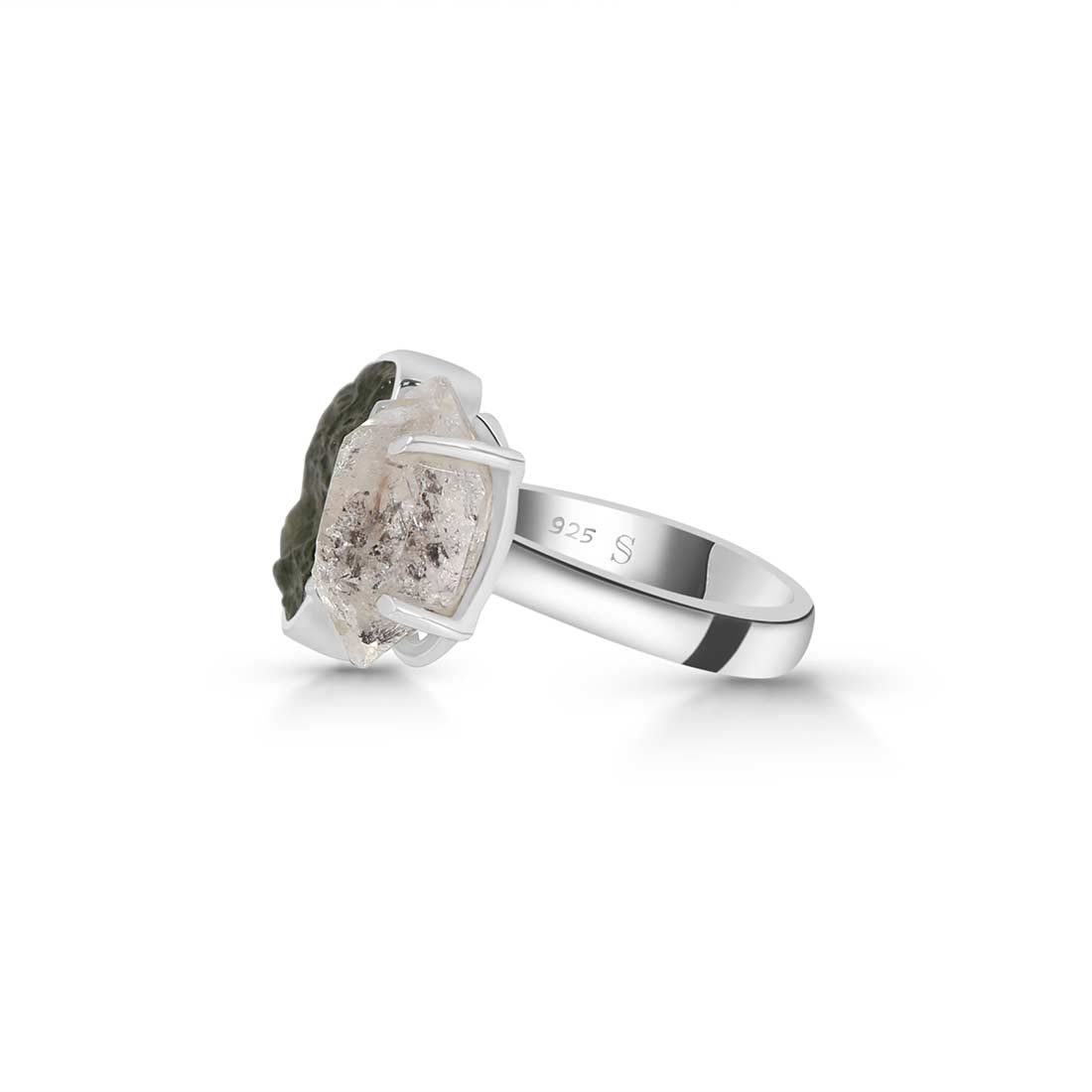 Moldavite Adjustable Ring-(MLD-R-2.)