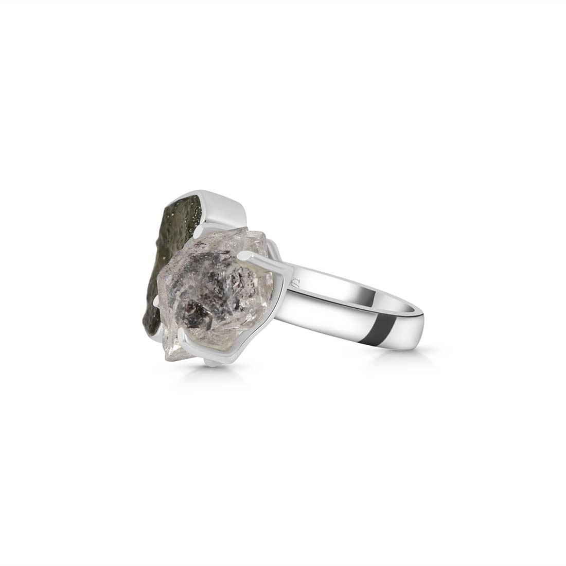 Moldavite Adjustable Ring-(MLD-R-8.)