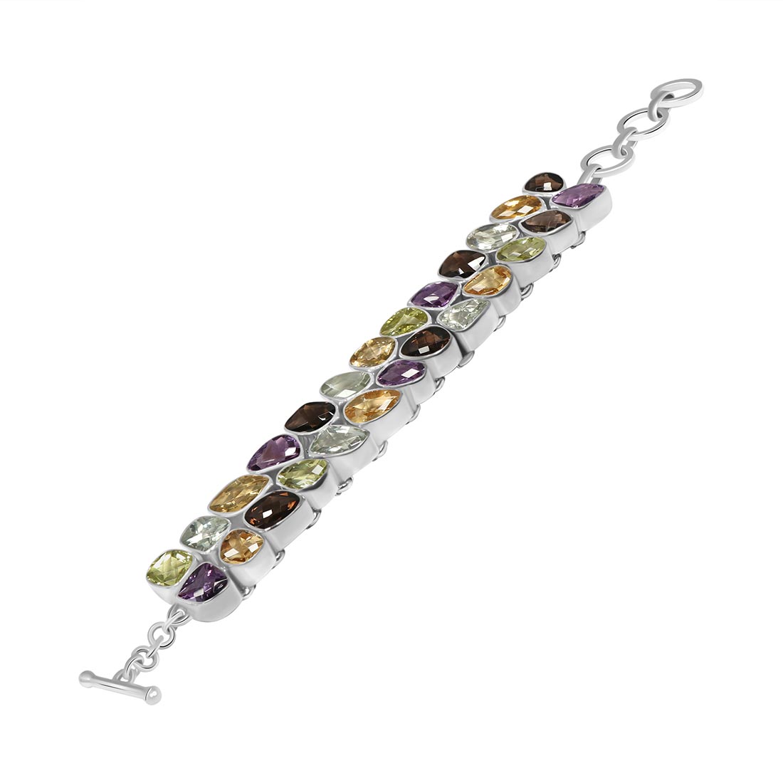 Multi Gemstone Bracelet-(MLS-B-1)