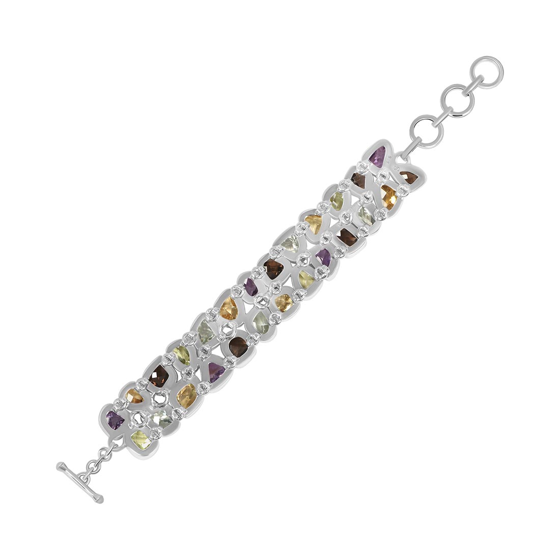 Multi Gemstone Bracelet-(MLS-B-1)