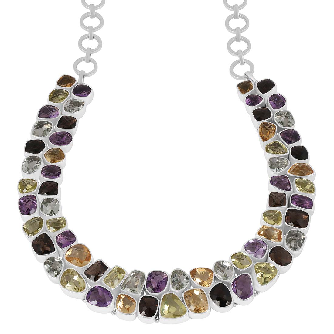 Multi Gemstone Necklace-(MLS-N-1.)