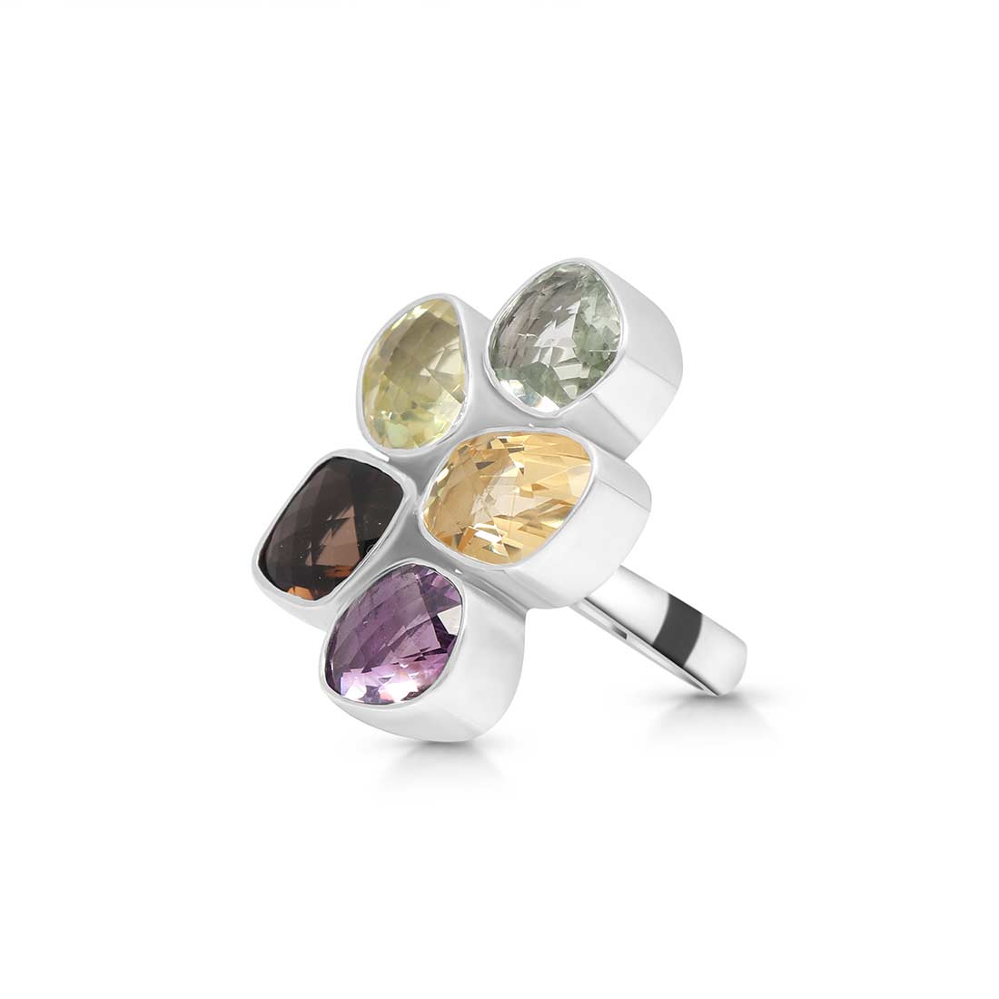 Multi Gemstone Adjustable Ring-(MLS-R-8.)