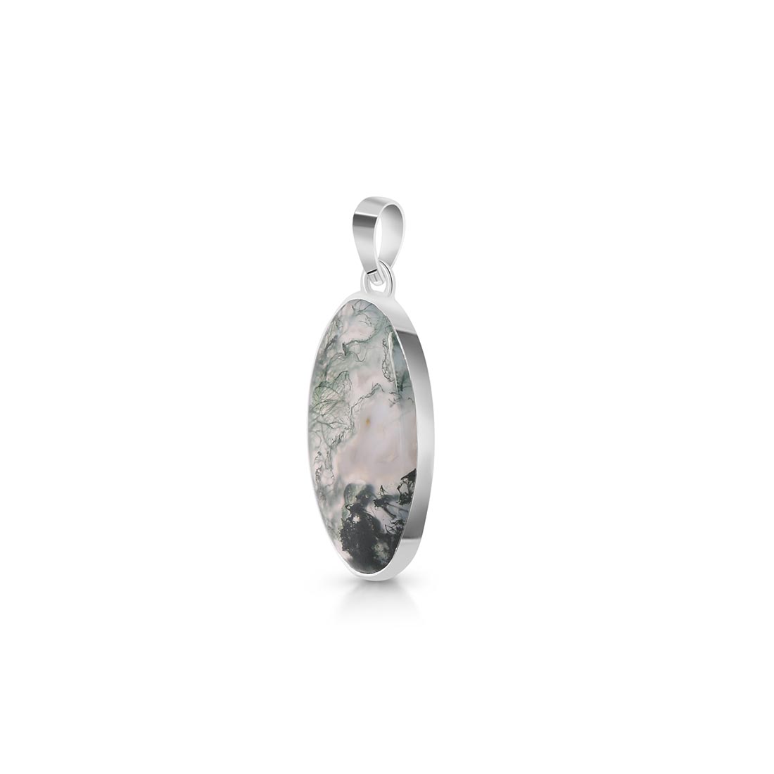 Moss Agate Pendant-(MOA-P-14.)