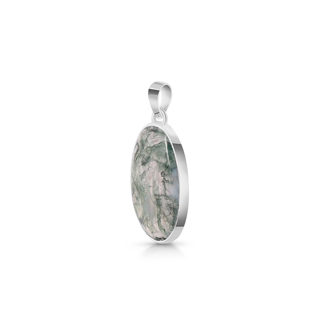 Moss Agate Pendant-(MOA-P-18.)