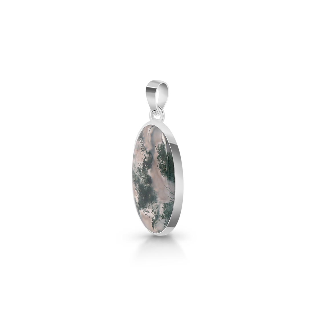 Moss Agate Pendant-(MOA-P-31.)