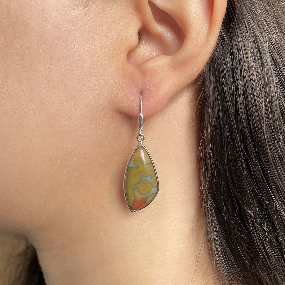 Ocean Jasper Earring-(OCJ-E-16.)