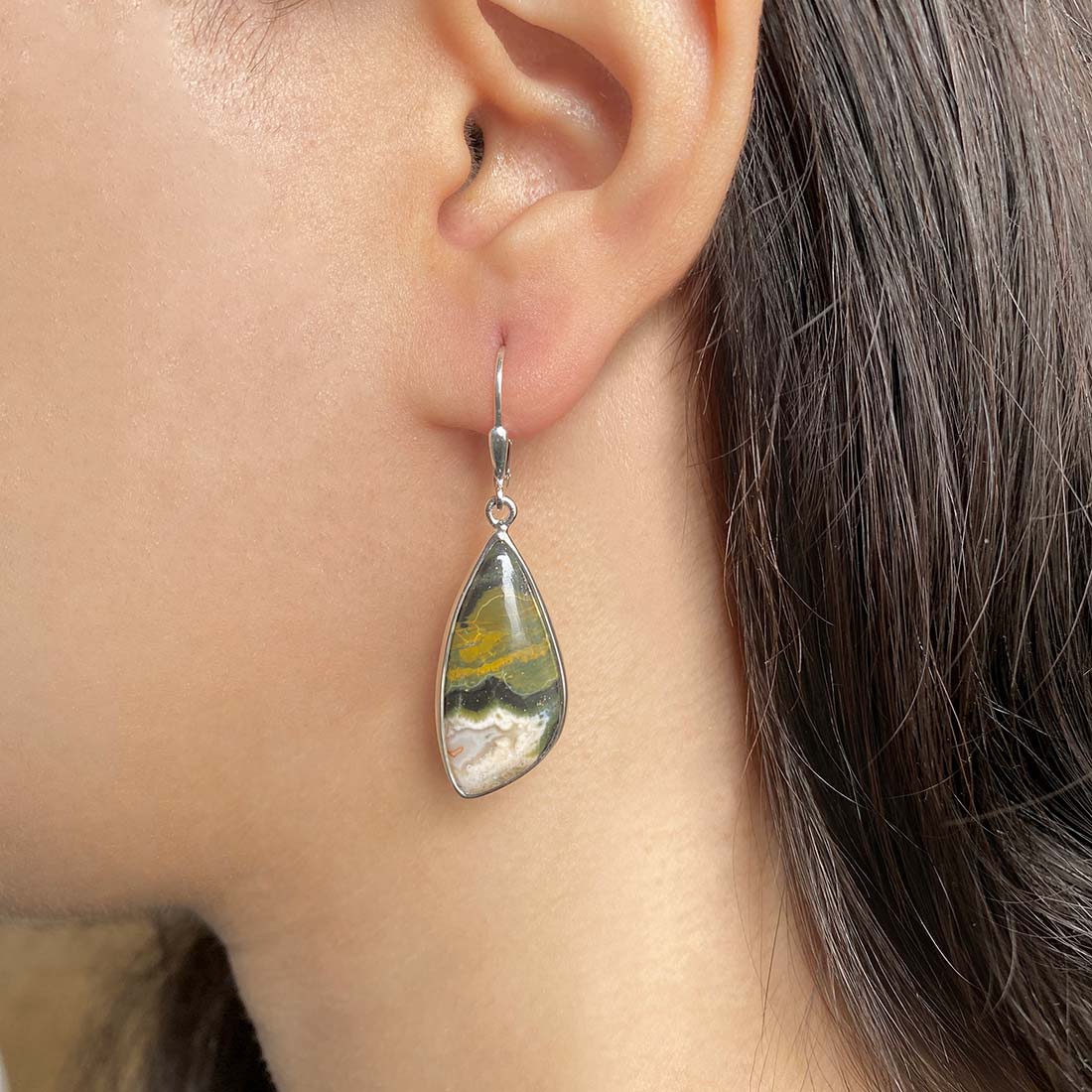 Ocean Jasper Earring-(OCJ-E-17.)