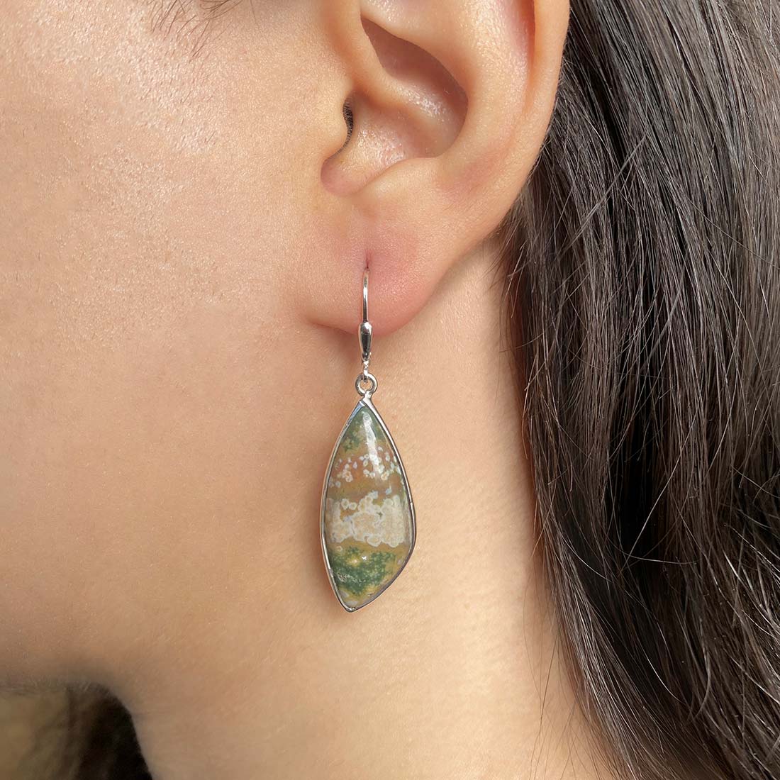 Ocean Jasper Earring-(OCJ-E-19.)