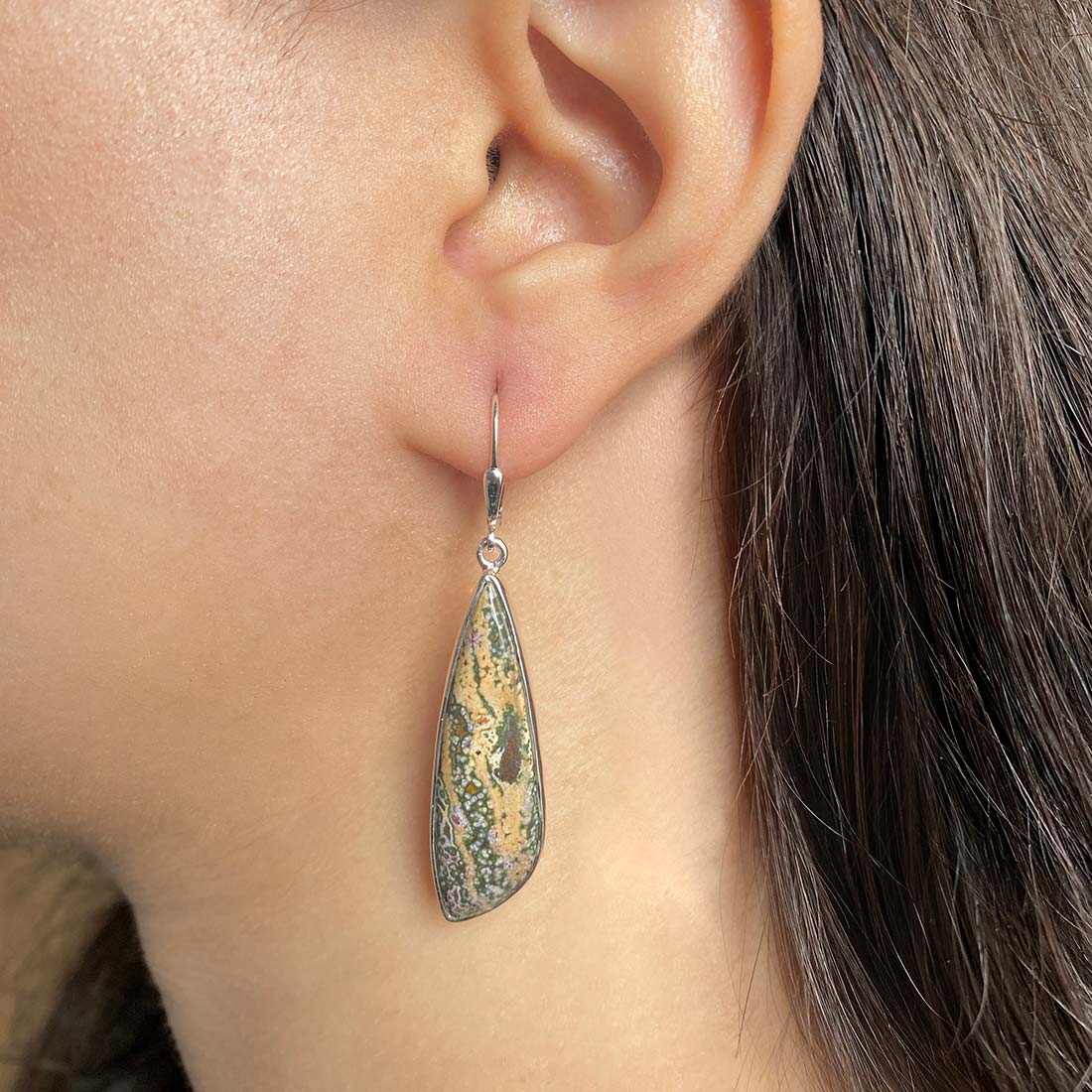 Ocean Jasper Earring-(OCJ-E-28.)