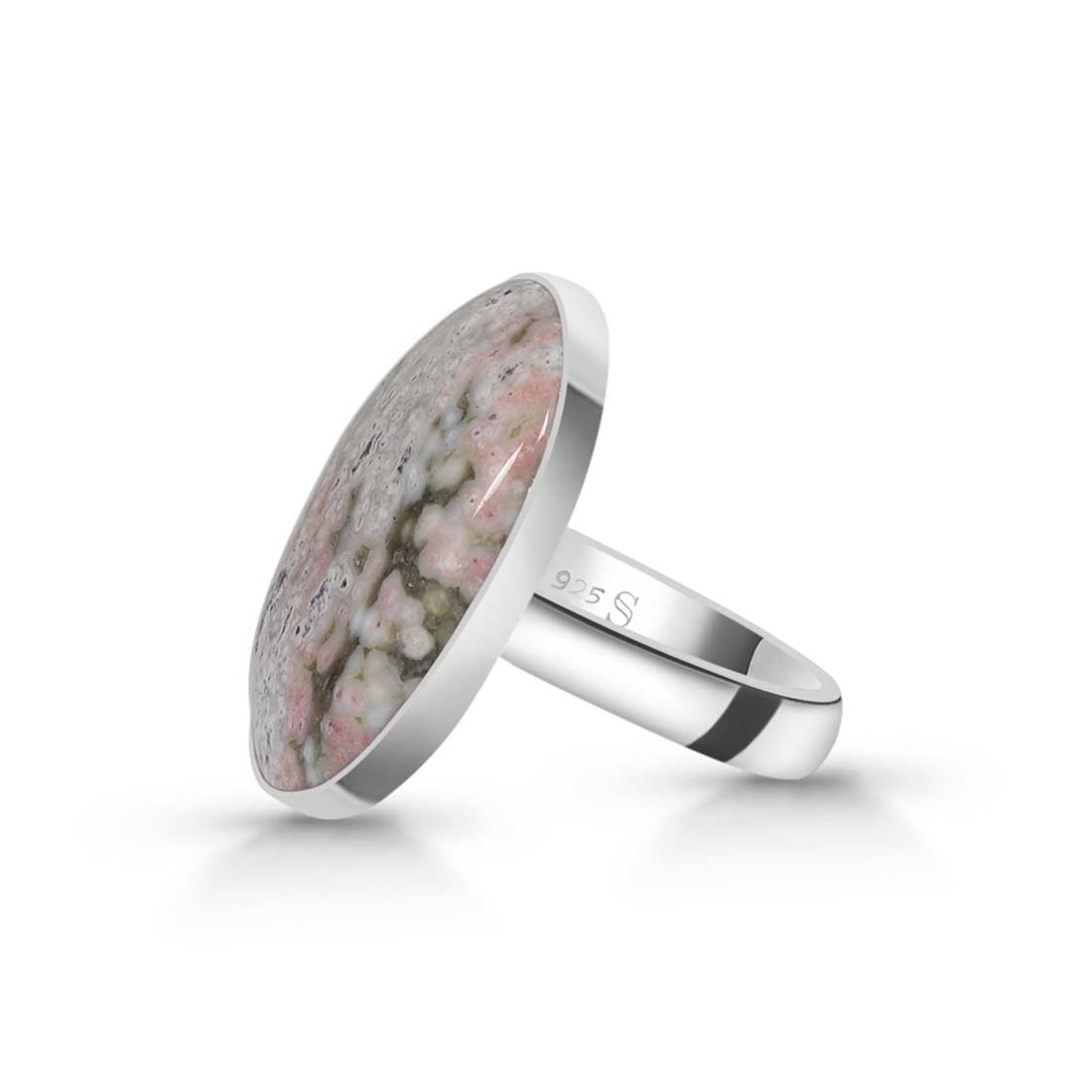 Ocean Jasper Adjustable Ring-(OCJ-R-18.)