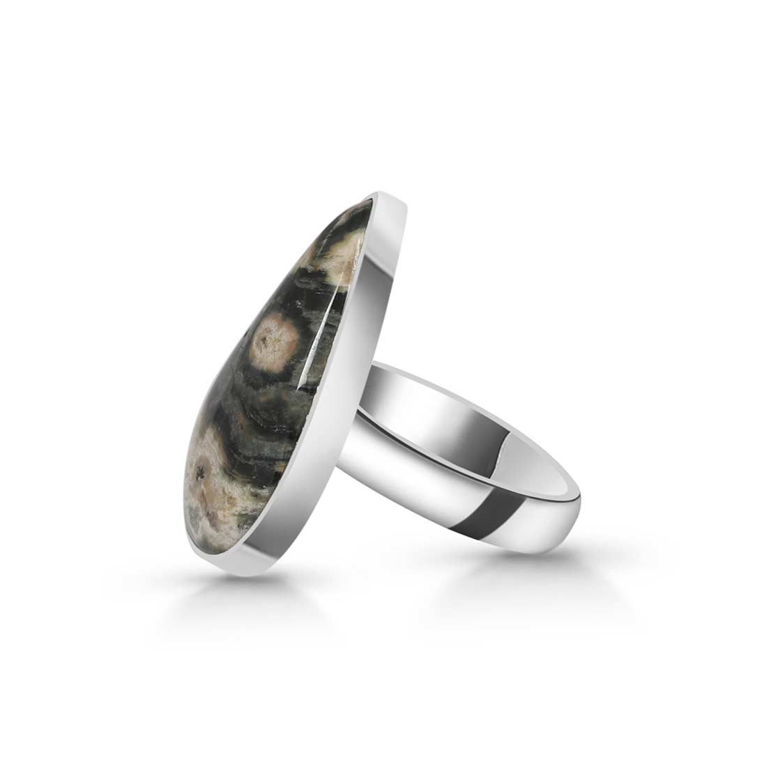 Ocean Jasper Adjustable Ring-(OCJ-R-27.)