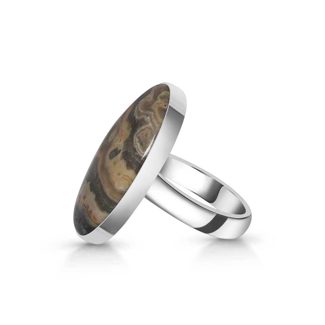 Ocean Jasper Adjustable Ring-(OCJ-R-33.)