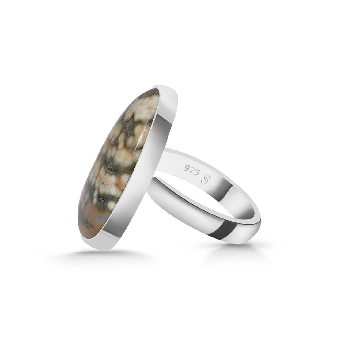 Ocean Jasper Adjustable Ring-(OCJ-R-8.)