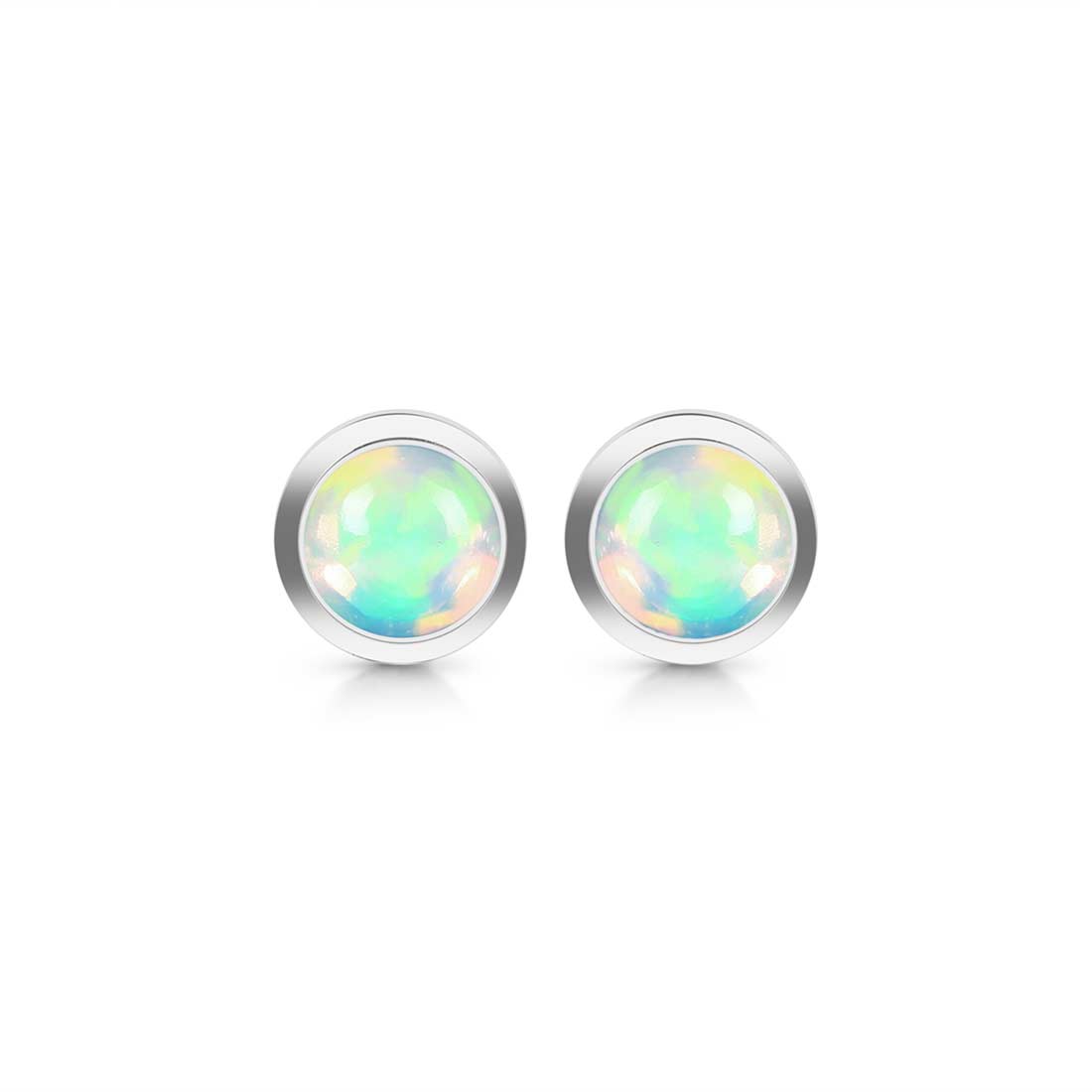 Opal Stud Earring-(OPL-SE-1073.)