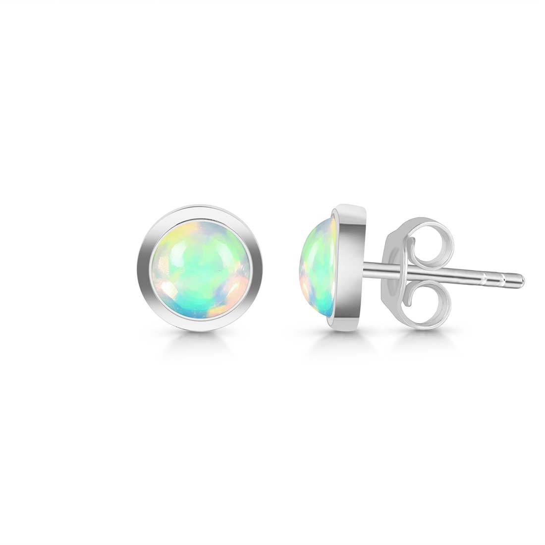 Opal Stud Earring-(OPL-SE-1073.)