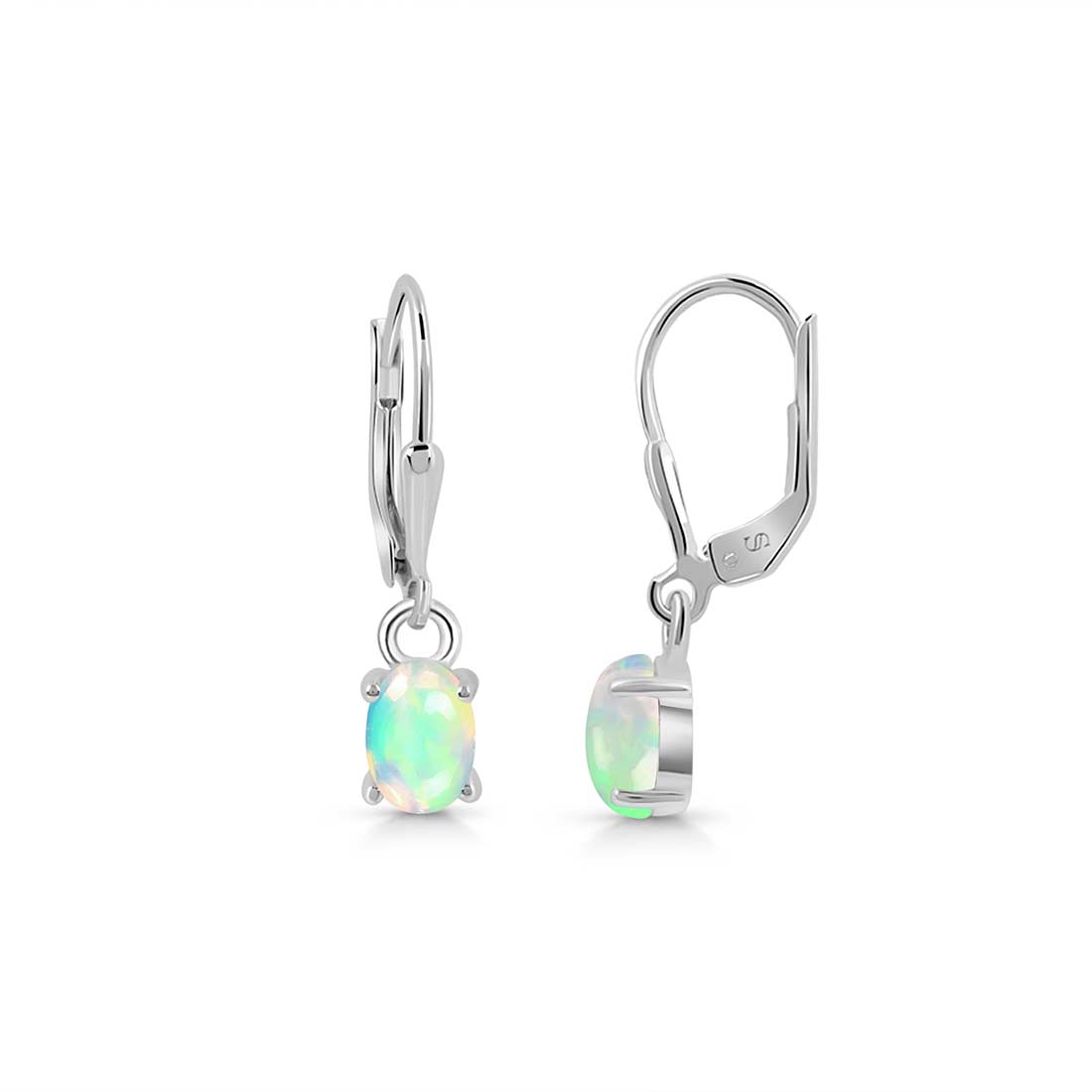 Opal Leverback Earring-(OPL-SE-1177.)