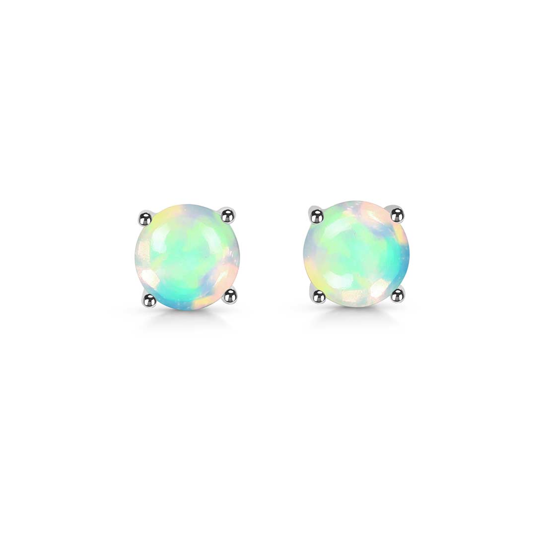 Opal Stud Earring-(OPL-SE-1178.)