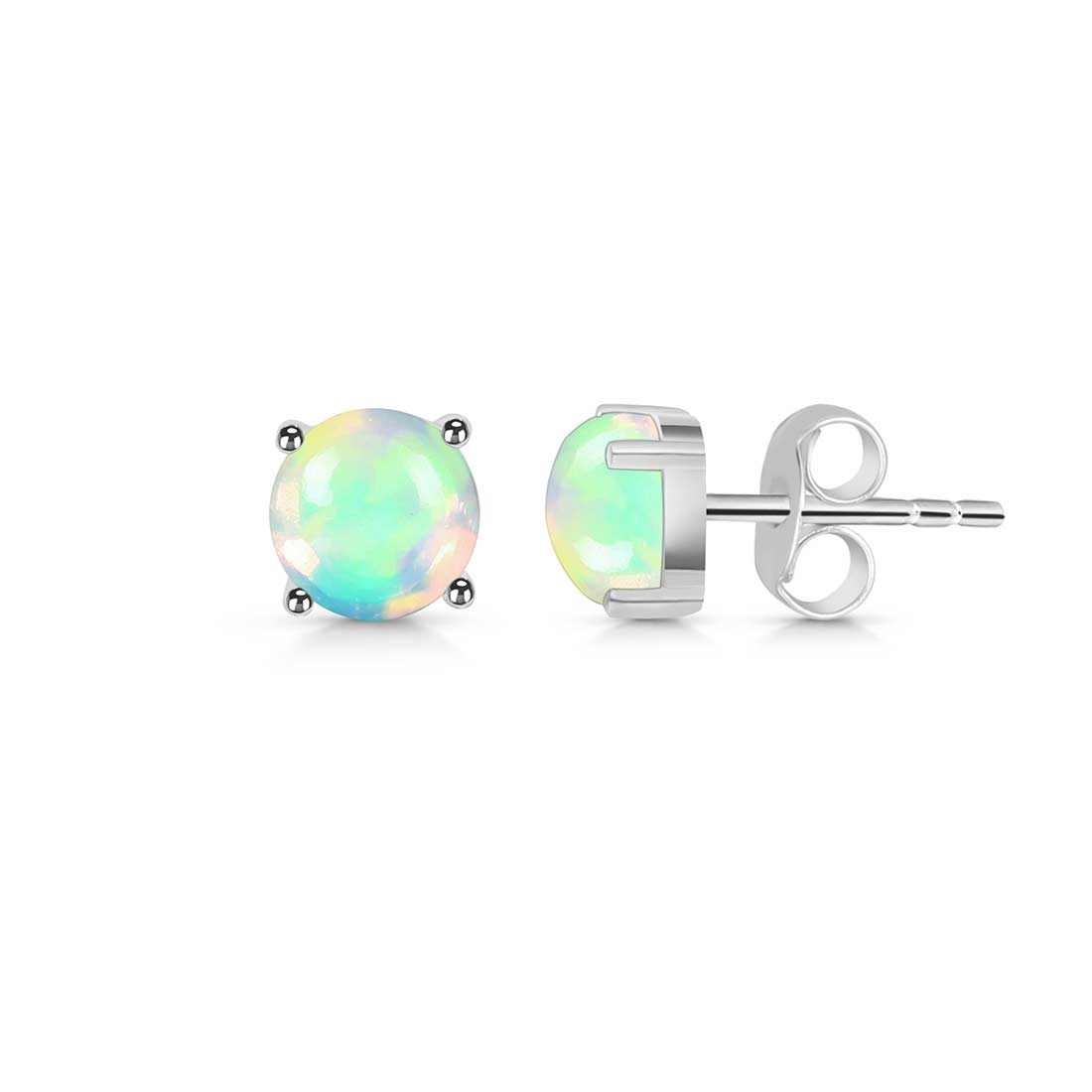 Opal Stud Earring-(OPL-SE-1178.)