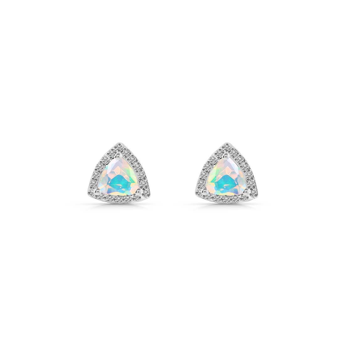 Opal Stud Earring-(OPL-SE-1269.)