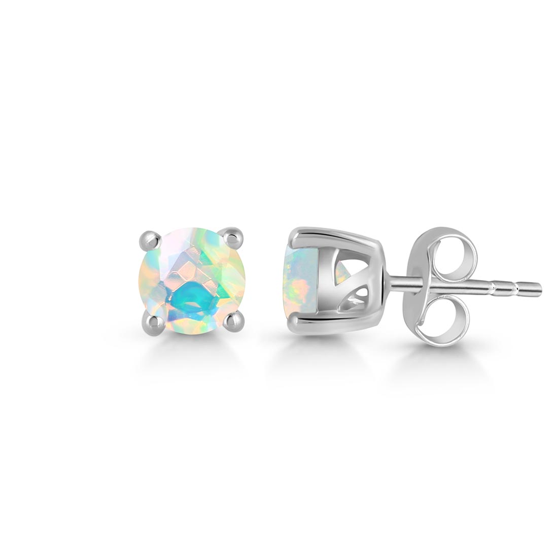 Opal Stud Earring-(OPL-SE-1321.)