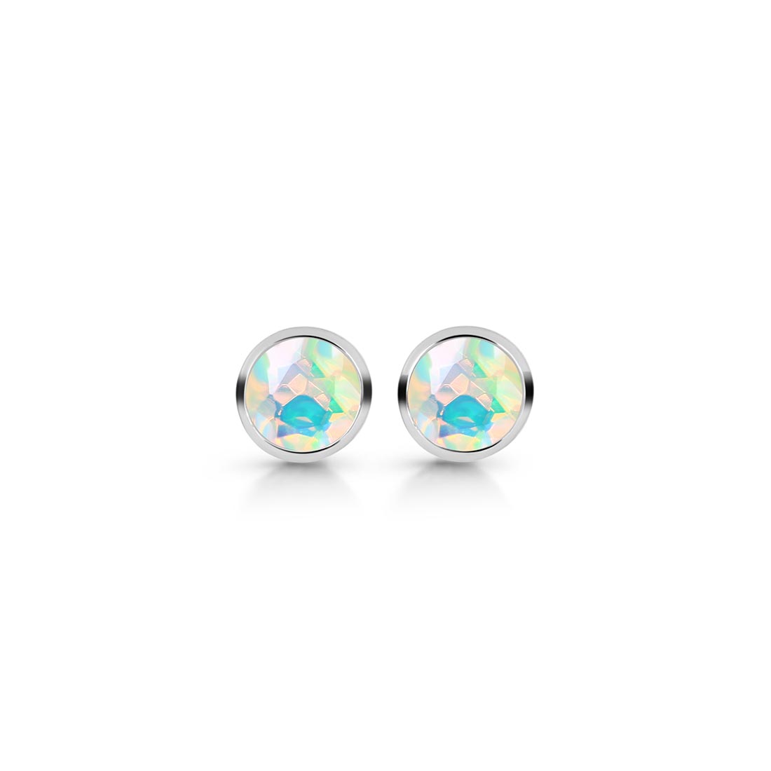 Opal Stud Earring-(OPL-SE-1425.)