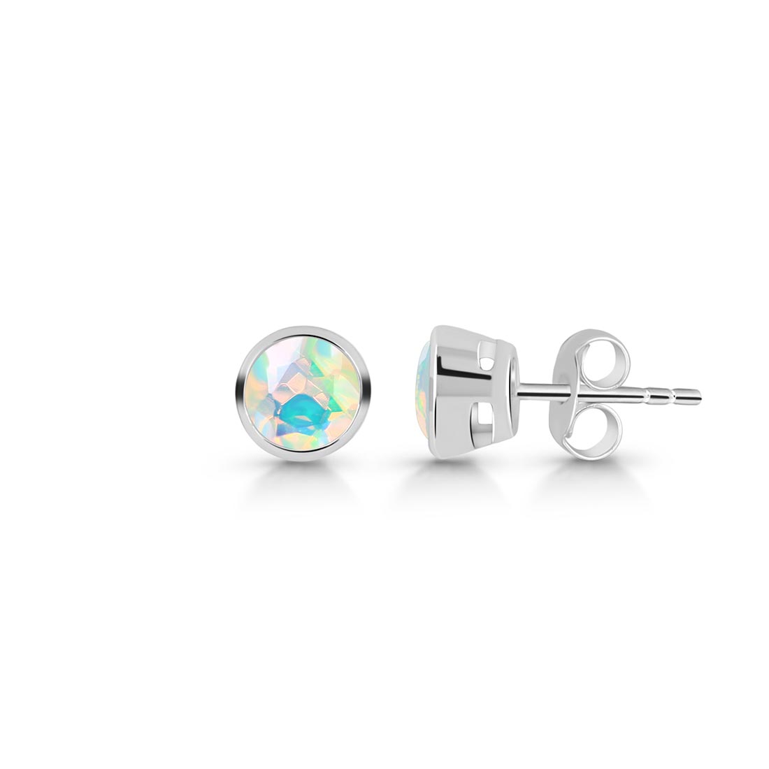 Opal Stud Earring-(OPL-SE-1425.)