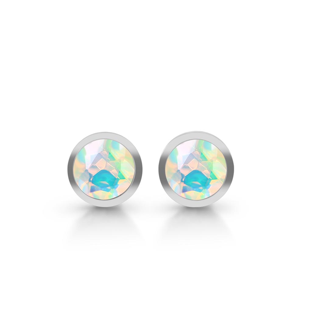 Opal Stud Earring-(OPL-SE-1426.)