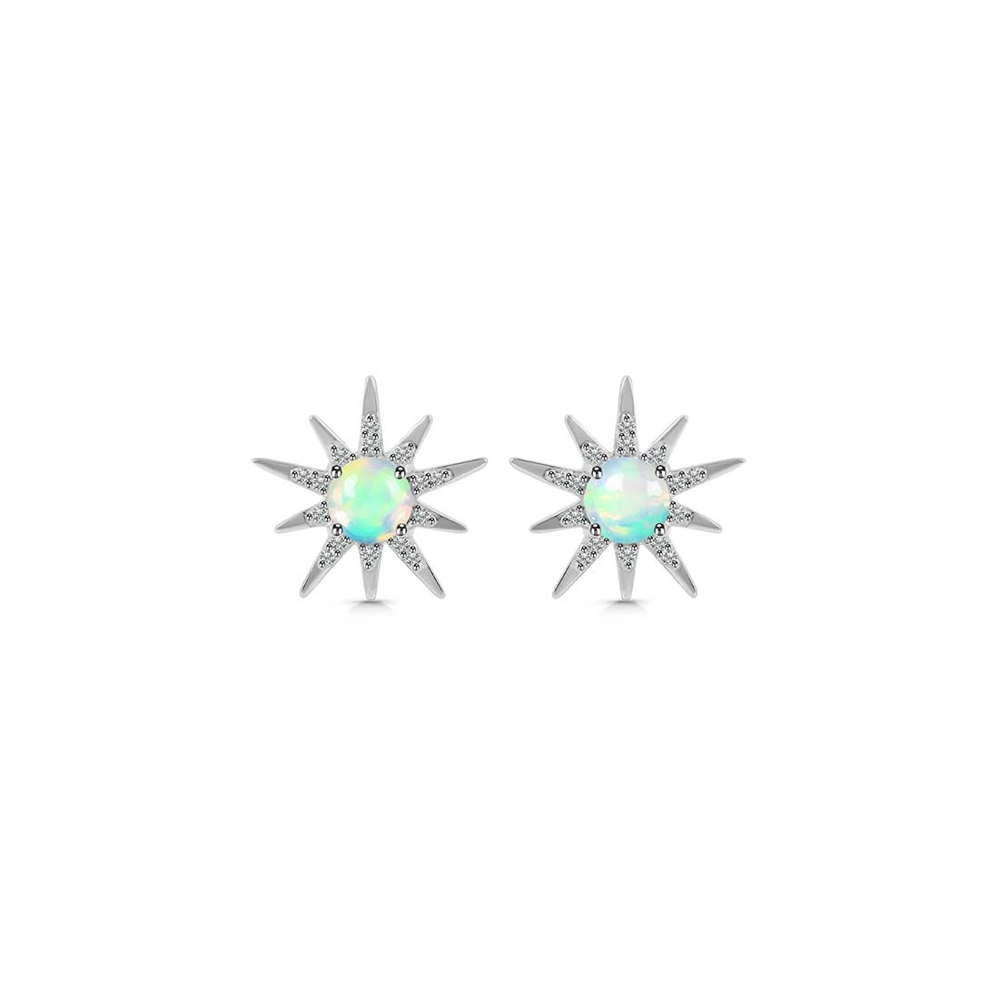 Opal Earring-(OPL-SE-50-W.)