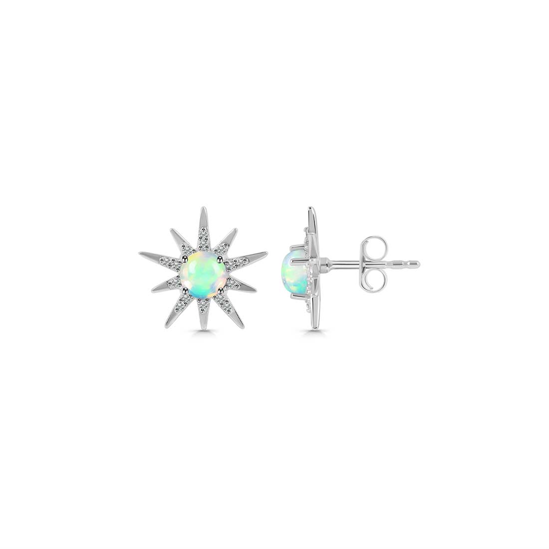 Opal Earring-(OPL-SE-50-W.)