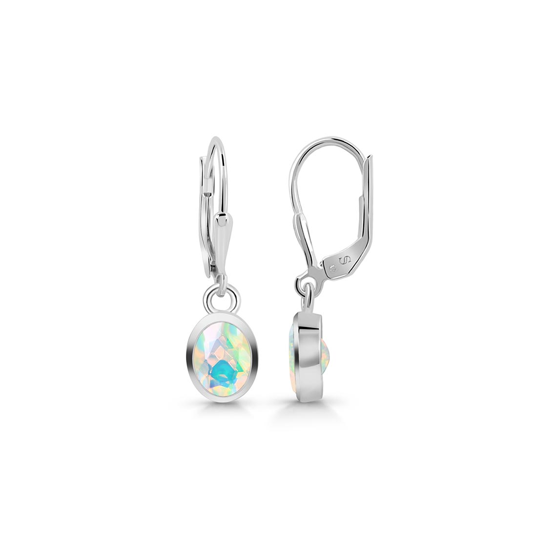 Opal Leverback Earring-(OPL-SE-547.)